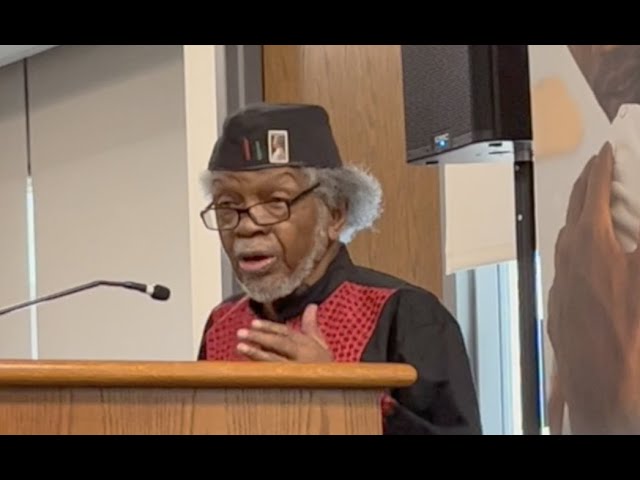 Mahmoud El-Kati speaking at the Black Men’s Legacy Summit