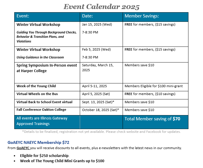 2025 calendar