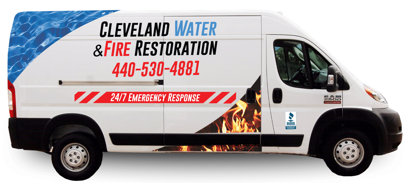 NEW RAM-ProMaster-2500-side NEW Company Vehicle for Cleveland Water & Fire Restoration
