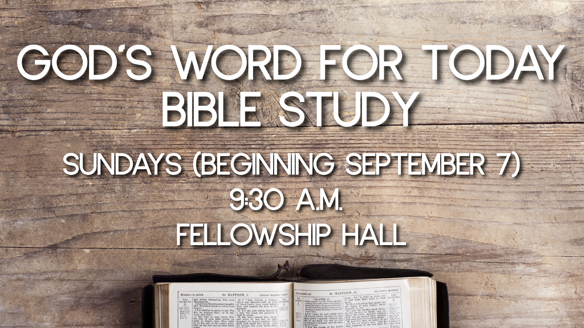 God's Word for Today Bible Study