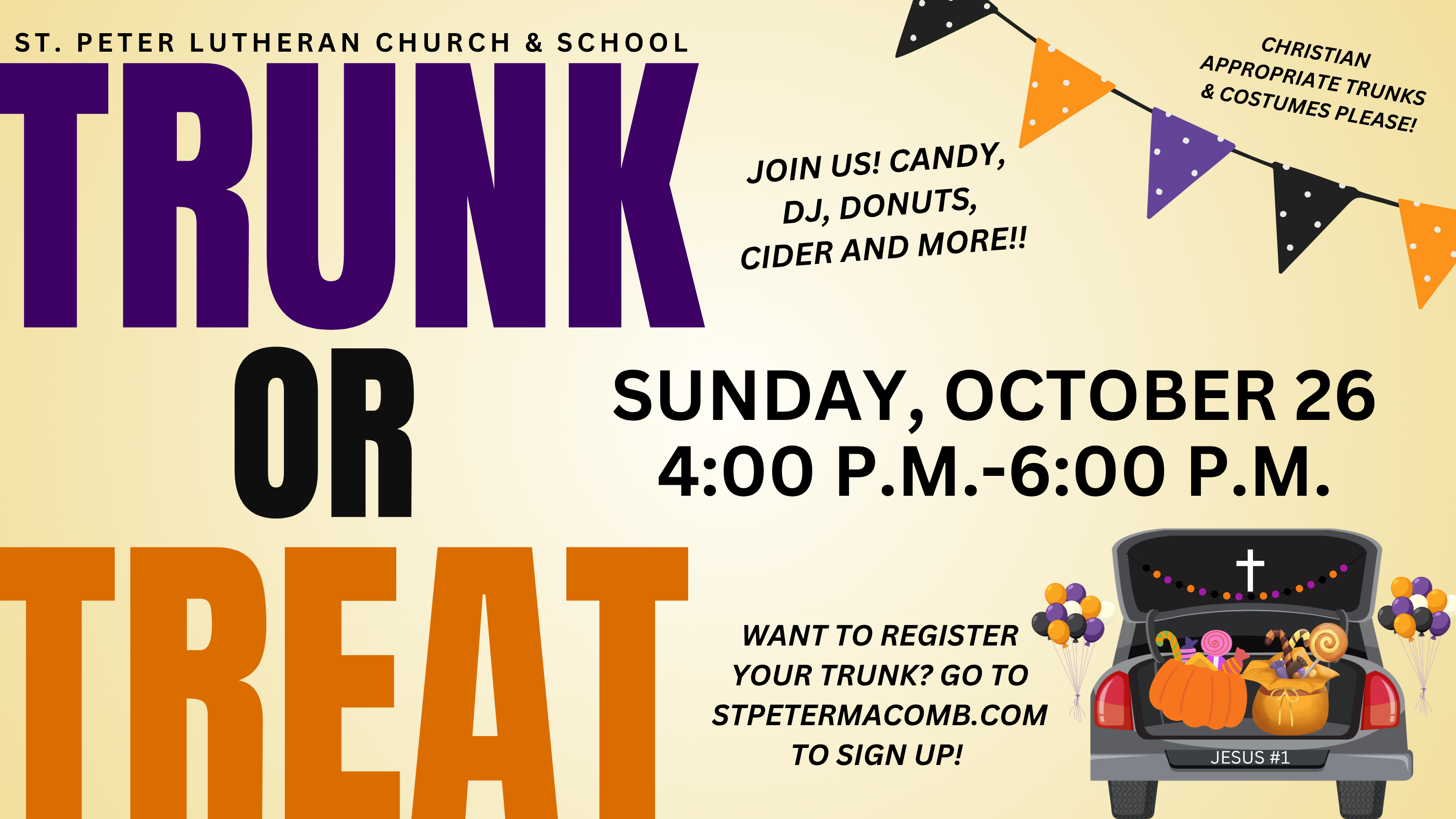 ST. PETER TRUNK OR TREAT 2024