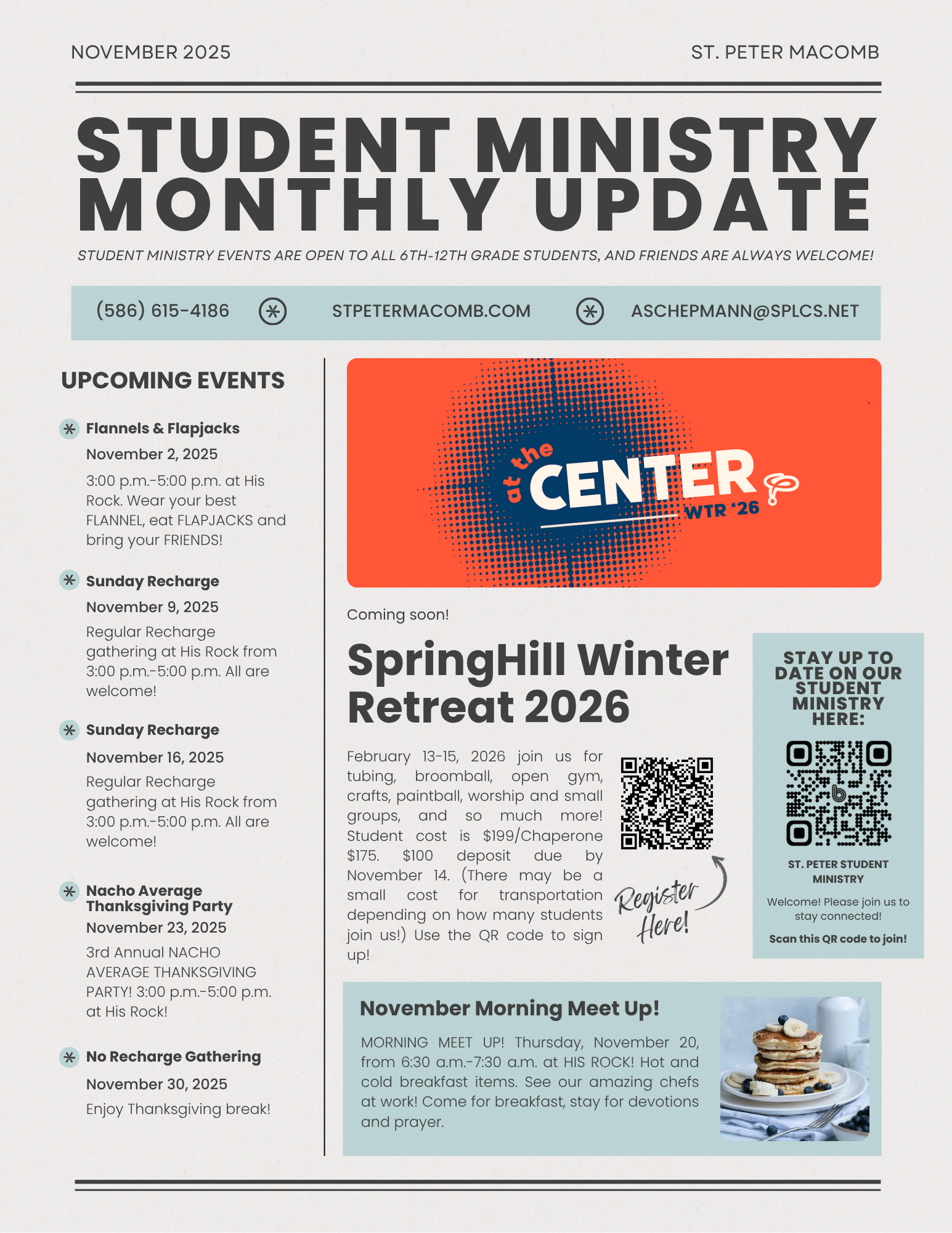 Student Ministries November 2025