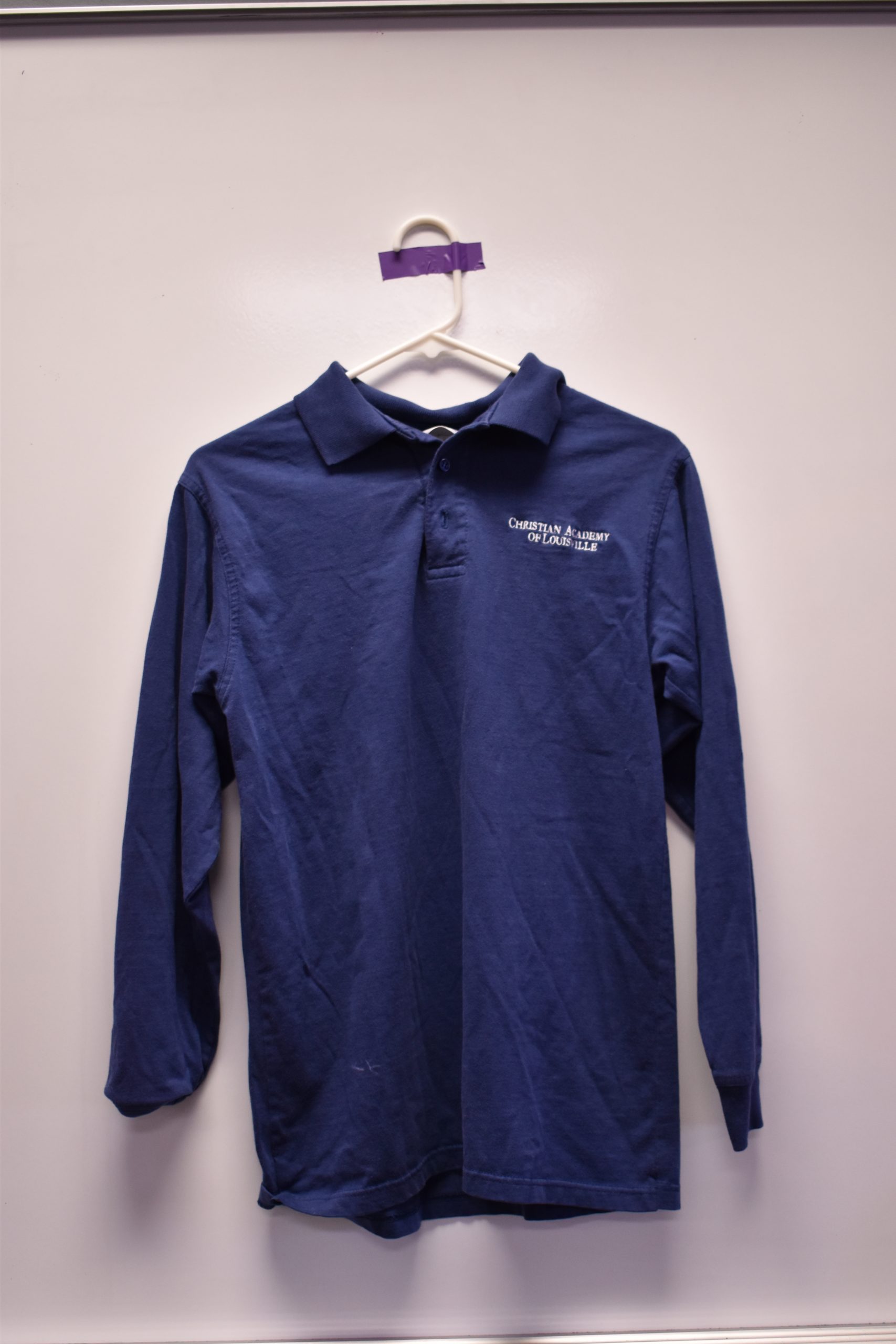DSC_0929 Christian Academy School System | Christian Academy of Louisville | Virtual Uniform Closet | Uniform Polo | Blue Long Sleeve | Letter Logo