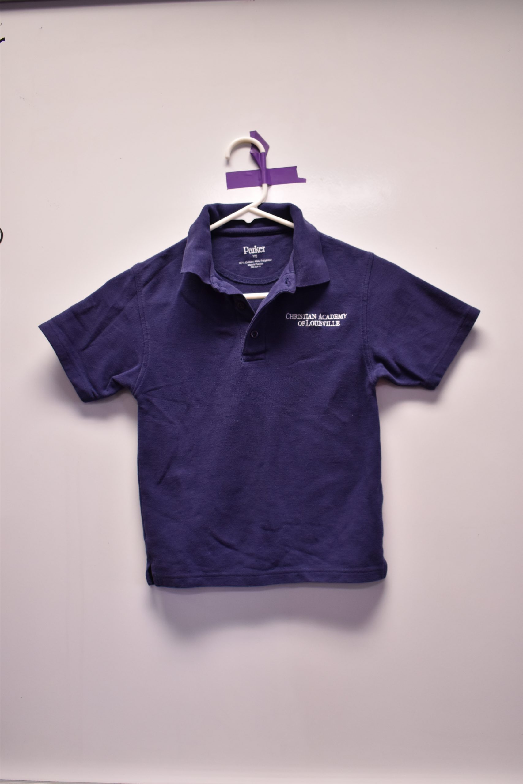 DSC_0931 Christian Academy School System | Christian Academy of Louisville | Virtual Uniform Closet | Uniform Polo | Blue Short Sleeve | Letter Logo
