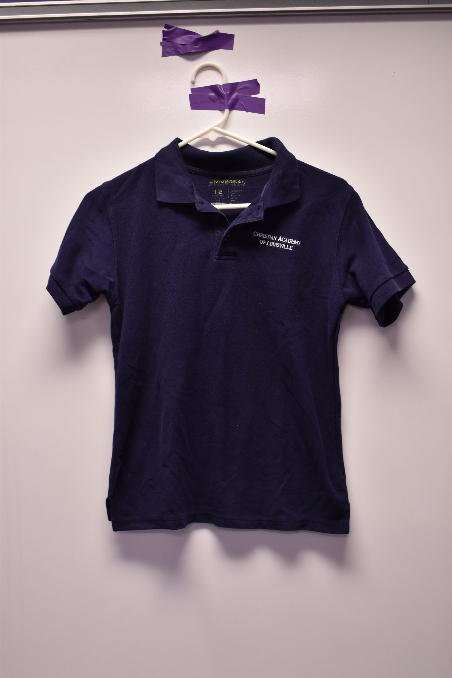 DSC_0953 Christian Academy School System | Christian Academy of Louisville | Virtual Uniform Closet | Uniform Polo | Blue Short Sleeve | Letter Logo