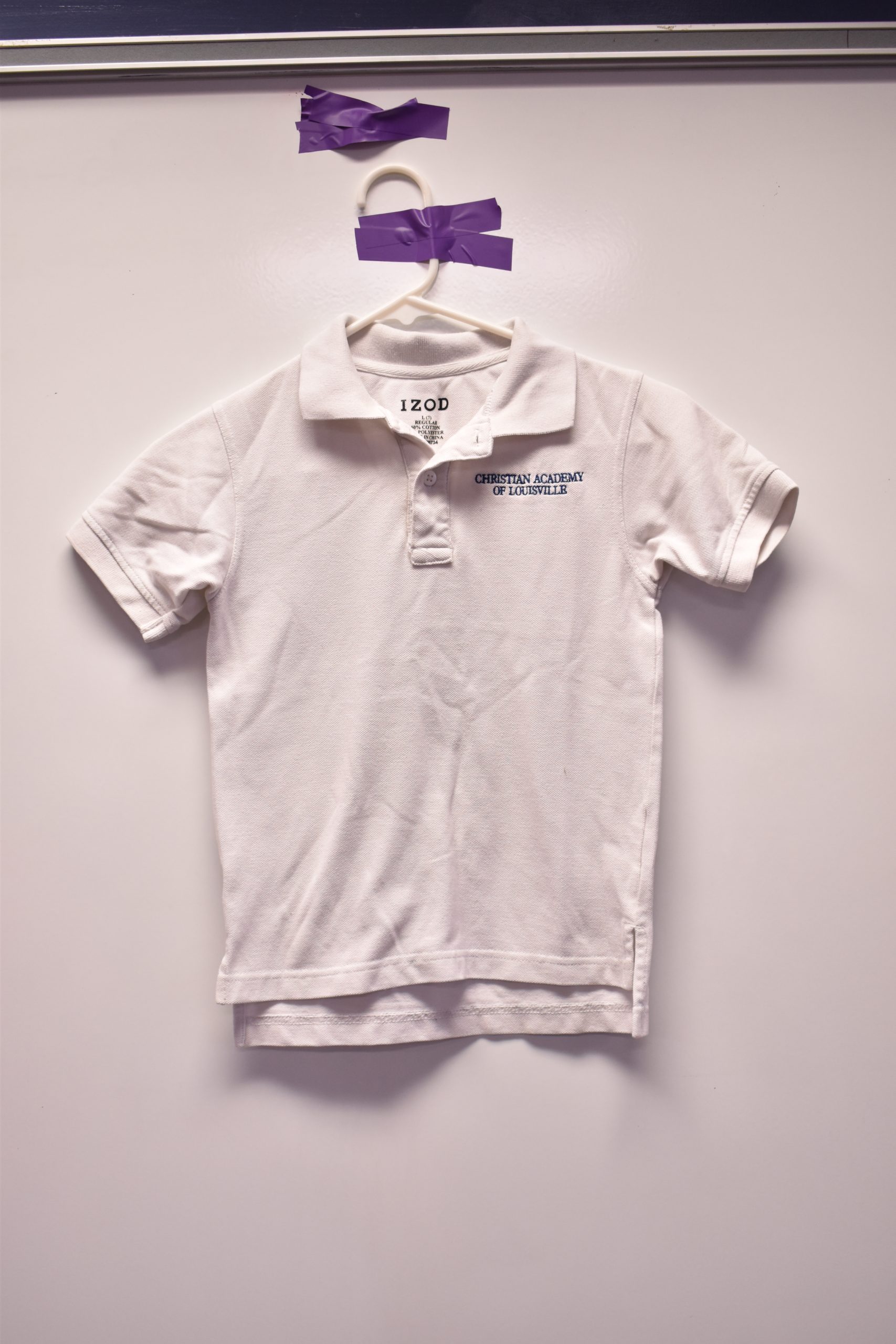 DSC_0952 Christian Academy School System | Christian Academy of Louisville | Virtual Uniform Closet | Uniform Polo | White Short Sleeve | Letter Logo