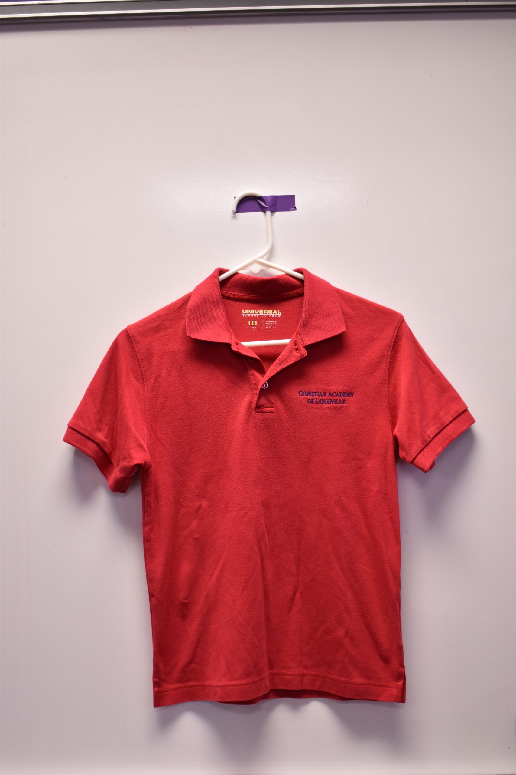 DSC_0920 Christian Academy School System | Christian Academy of Louisville | Virtual Uniform Closet | Uniform Polo | Red Short Sleeve | Old Logo