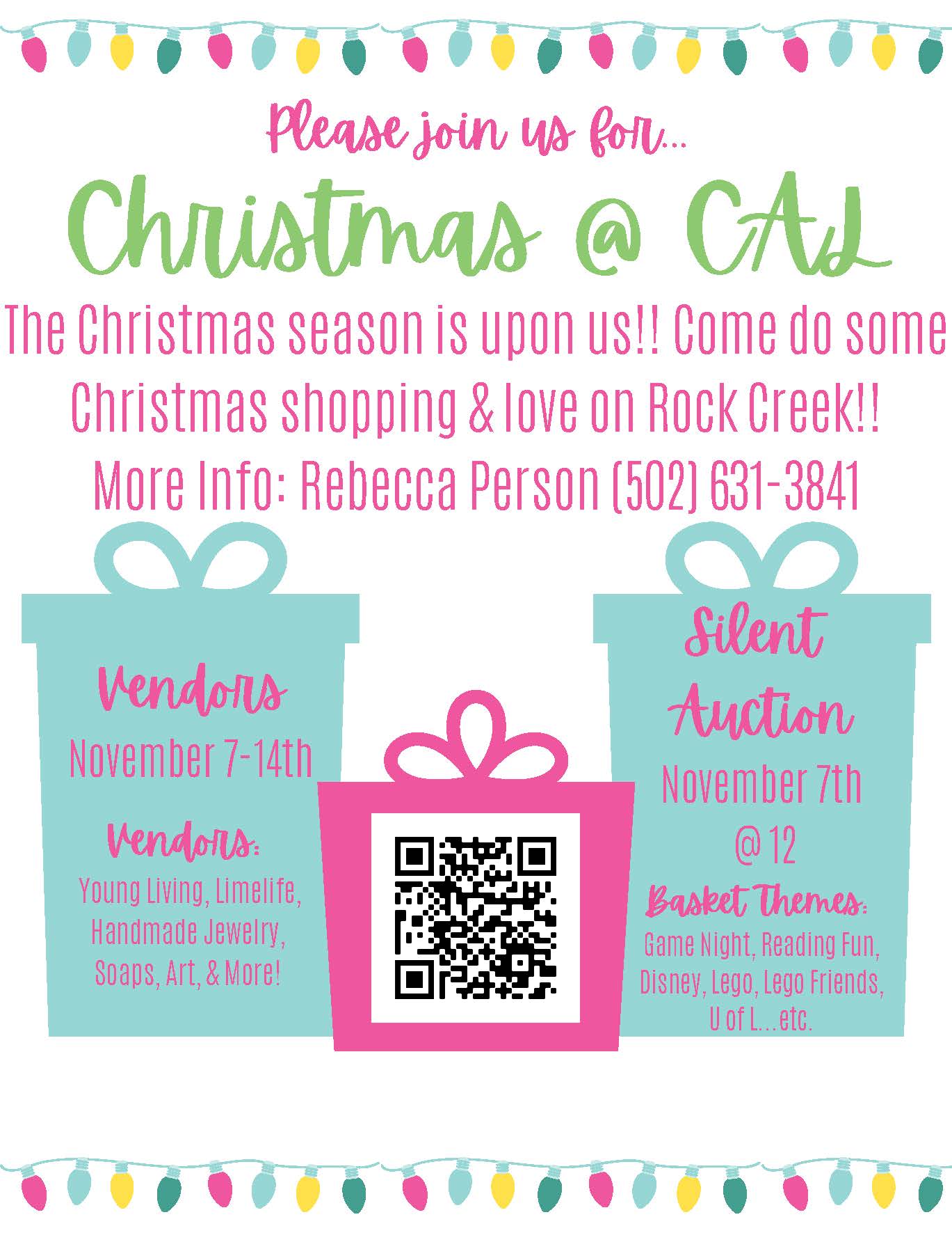 Christian Academy School System | Christian Academy of Louisville | Rock Creek Campus | Christmas at CAL, November 7-14