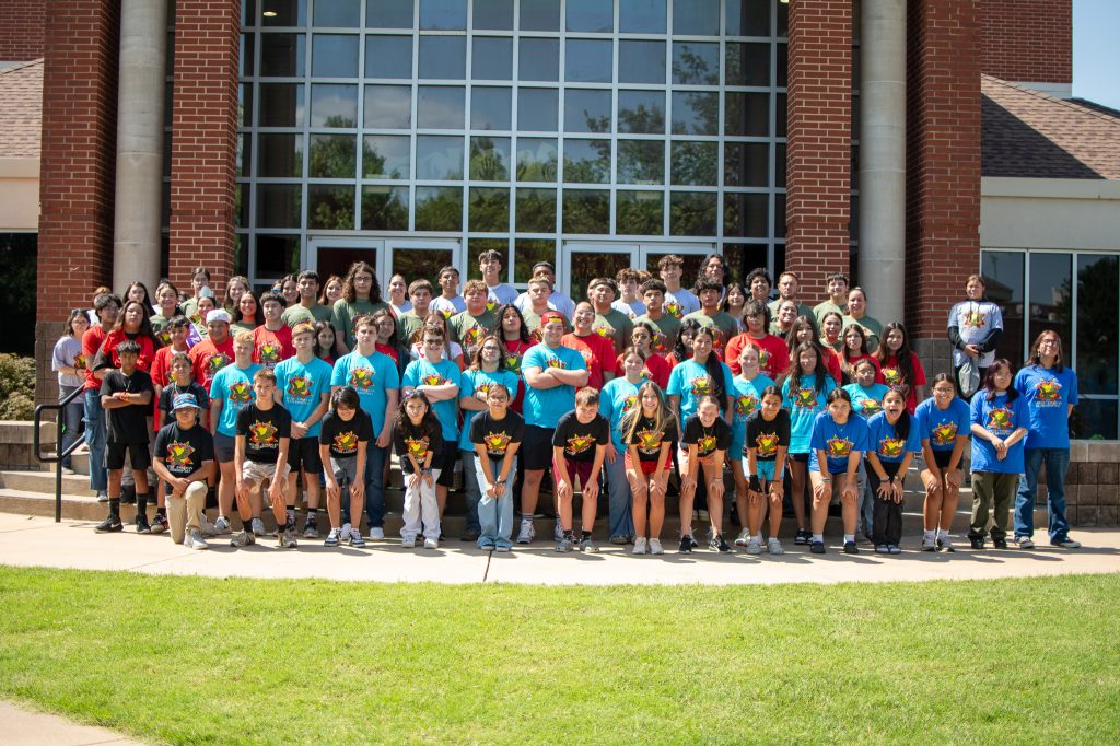 Over 90 students representing seven Oklahoma tribes attended the 2025 Native American Youth Leadership Day at NOC Tonkawa on July 16.  (photo by Shiloh Martin/NOC).